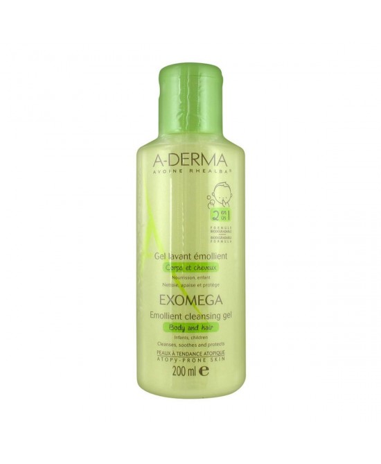 A-Derma Exomega Gel Emolliente Corpo & Capelli 2in1 200ml