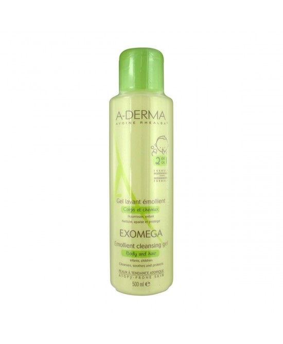 A-Derma Exomega Gel Corpo Capelli 2in1 400ml