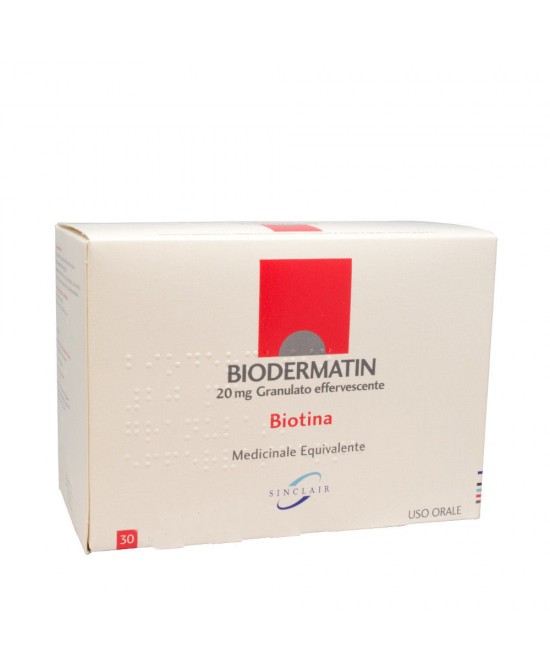 Biodermatin Granulato Effervescente 20 mg Biotina 30 Bustine miglior prezzo Biodermatin Granulato Effervescente 20 mg Biotina 30 Bustine offerta