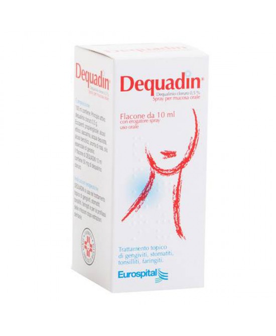 Dequadin Spray Per Mucosa Orale 0,5% Dequalinio Cloruro 10 ml miglior prezzo Dequadin Spray Per Mucosa Orale 0,5% Dequalinio Cloruro 10 ml offerta