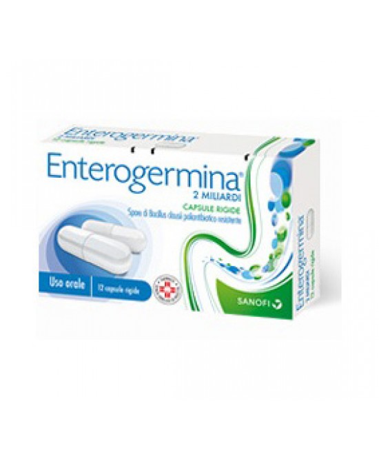 Enterogermina 2 Miliardi Bacillus clausii Fermenti Lattici 12 Capsule miglior prezzo Enterogermina 2 Miliardi Bacillus clausii Fermenti Lattici 12 Capsule offerta