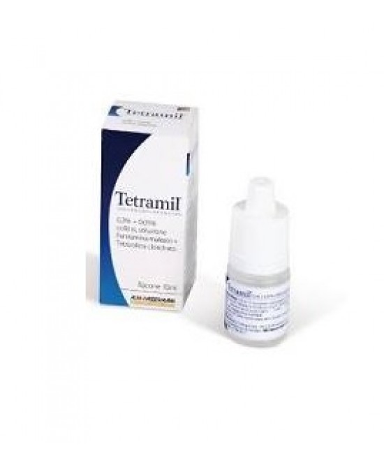 Teofarma Tetramil 0,3%+0,05% Collirio Per Occhi Arrossati Infiammati E Congiuntiviti Allergiche 10ml
