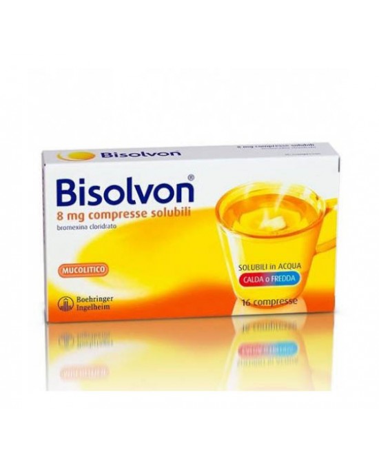 Bisolvon8mg Compresse Solubili Mucolitico Per Tosse E Catarro 16 Compresse-021004193