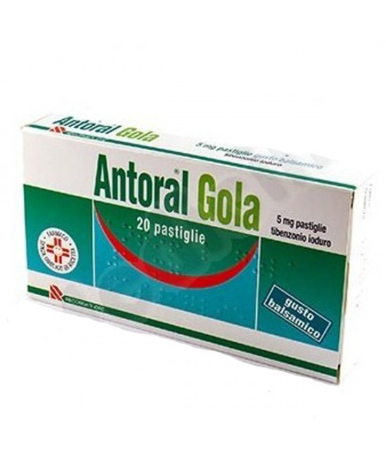 Recordati Antoral Gola 5mg Antisettico Cavo Orale Gusto Balsamico 20 Pastiglie -023497199