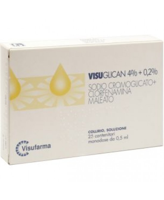 Visuglican Collirio 4% + 0,2% Sodio Cromoglicato 25 Dosi miglior prezzo Visuglican Collirio 4% + 0,2% Sodio Cromoglicato 25 Dosi offerta