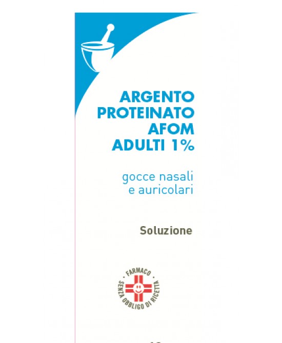 Argento Proteinato Afom 1% Adulti Gocce Nasali e Auricolari 10 Ml miglior prezzo Argento Proteinato Afom 1% Adulti Gocce Nasali e Auricolari 10 Ml offerta