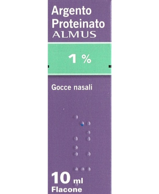 Argento Proteinato ALMUS 1% Gocce Nasali 10ml