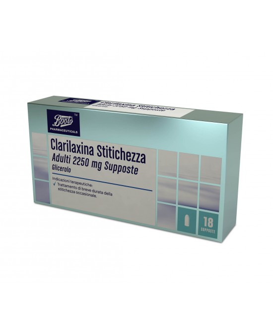 Boots Pharmaceutilcals Clarilax StitichezzaAdulti 2250mg Lassativo 18 Supposte