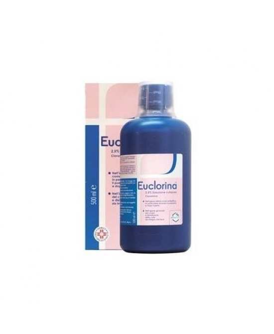 Euclorina 2,5% Cloramina Disinfettante 1 Flacone 500 ml Con Misurino miglior prezzo Euclorina 2,5% Cloramina Disinfettante 1 Flacone 500 ml Con Misurino offerta