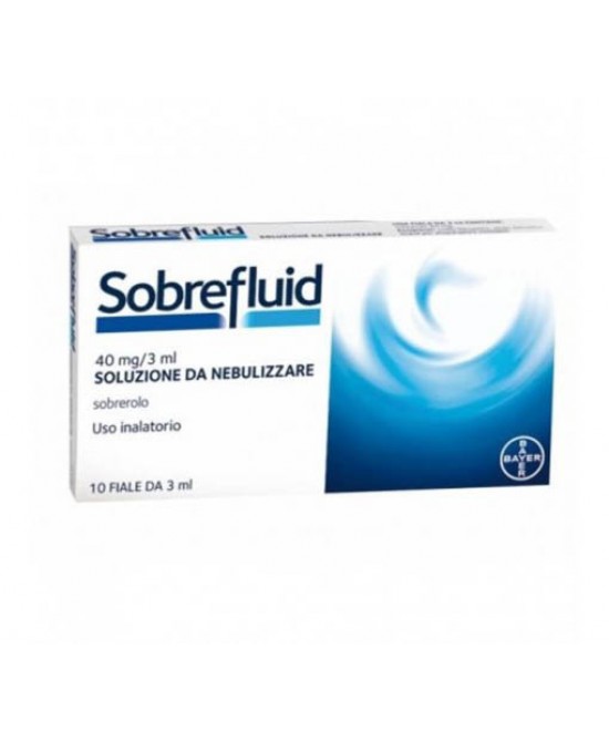 Sobrefluid Nebulizzatore 40 mg Sobrerolo 10 fiale 3 ml miglior prezzo Sobrefluid Nebulizzatore 40 mg Sobrerolo 10 fiale 3 ml offerta