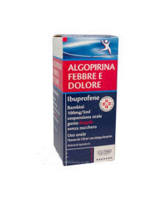 Algopirina Febbre Dolore 100 mg/5 ml Sospensione Orale Gusto Arancia Senza Zucchero 150ml prezzi bassi