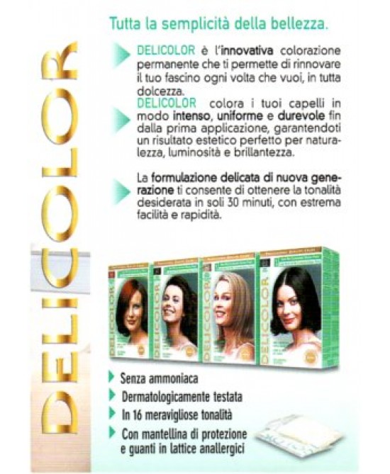 Delicolor Tintura Per Capelli Colore 41 Biondo Scuro Dorato