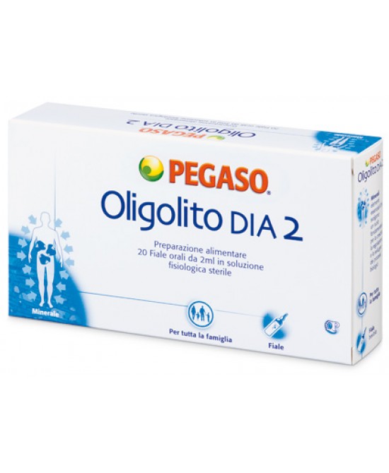Pegaso Oligolito Dia 2 Integratore 20 Fiale 2 ml miglior prezzo Pegaso Oligolito Dia 2 Integratore 20 Fiale 2 ml offerta