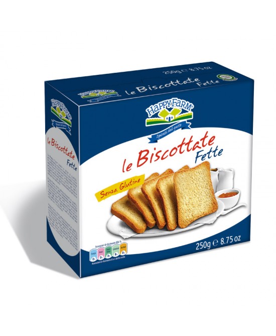 Happy Farm Fette Biscottate 250 g miglior prezzo Happy Farm Fette Biscottate 250 g offerta