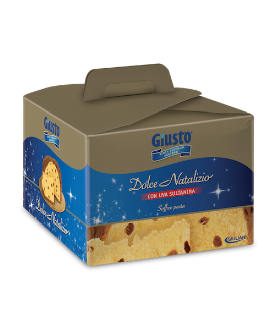 Giusto Dolce Natalizio Con Uva Sultanina Senza Zucchero 600g