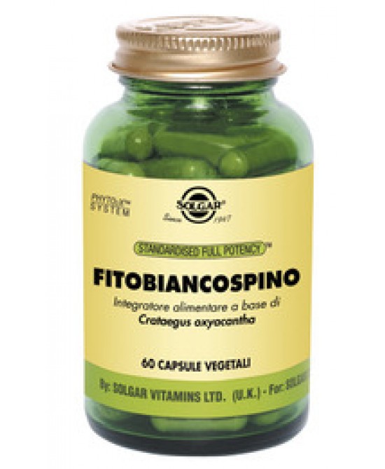 Solgar Fitobiancospino Integratore Cardiovascolare 60 Capsule Vegetali offerta