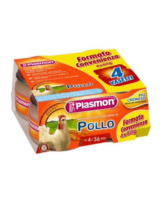 PLASMON OMOG POLLO 4X80G prezzi bassi