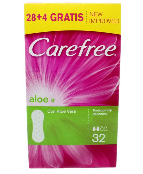 Carefree Aloe Proteggi Slip 28+4 Pezzi