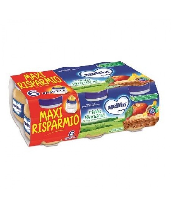 MELLIN OMOG MELA/BAN 6X100G prezzi bassi