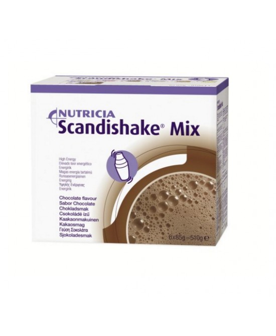 Nutricia Scandishake Mix Alimento Dietetico Gusto Cioccolato 6 Bustine offerta