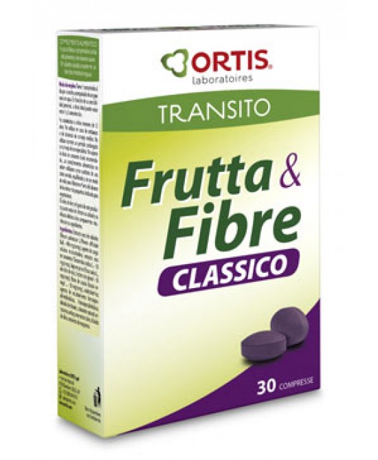 OrtisFrutta & Fibre Classico Compresse Integratore Alimentare 30 Compresse