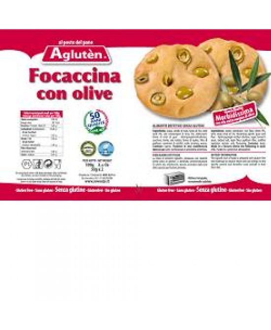 AGLUTEN FOCACCINA OLIVE 100G prezzi bassi