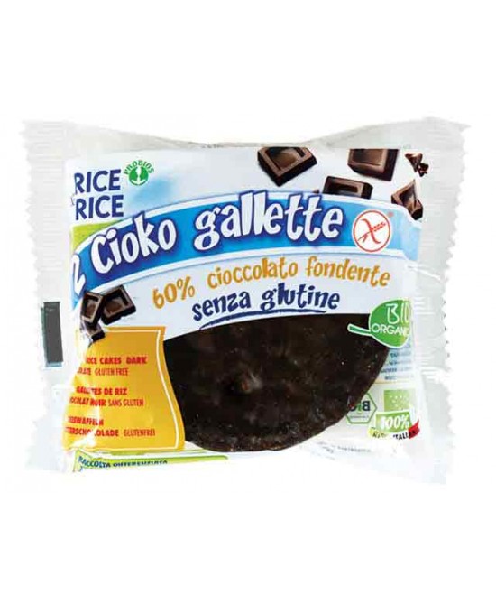 Rice&Rice Cioko Gallette Con Cioccolato Fondente Prodotto Biologico Senza Glutine 33g offerta