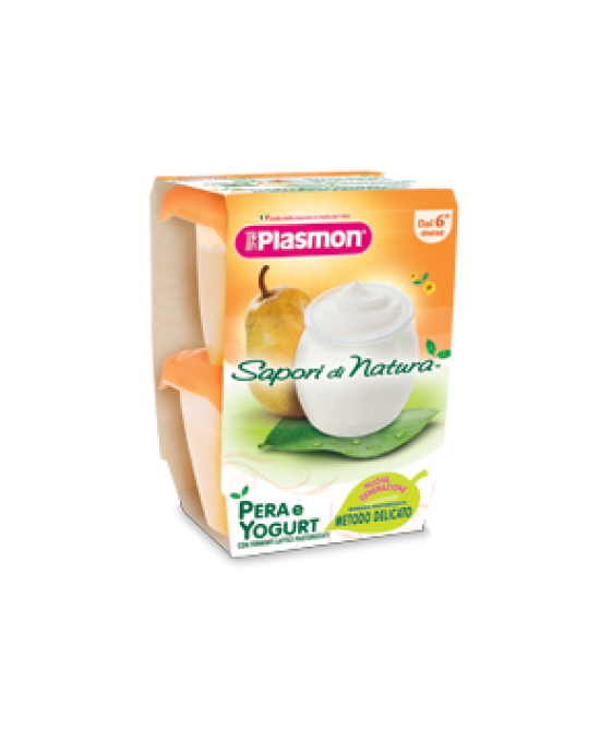 Plasmon Merende Di Frutta Sapori Di Natura Pera Yogurt 2x120g