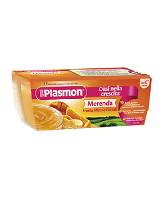 Plasmon Merenda Frutta Mista E Cereali 2x120g