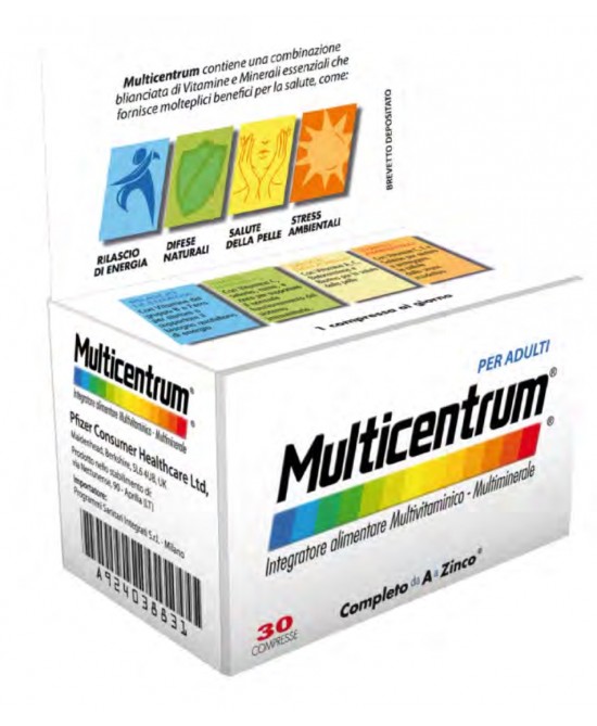 Multicentrum Adulti 30 compresse Integratore Alimentare Multivitaminico - Multiminerale miglior prezzo Multicentrum Adulti 30 compresse Integratore Alimentare Multivitaminico - Multiminerale offerta