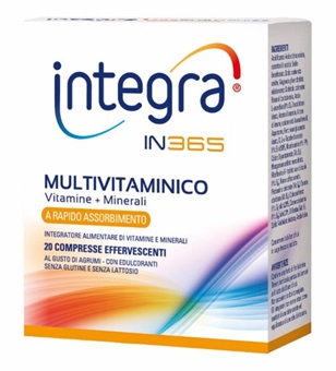 INTEGRA IN365 MULTIVITAMINICO 20 COMPRESSE EFFERVESCENTI AL GUSTO DI AGRUMI