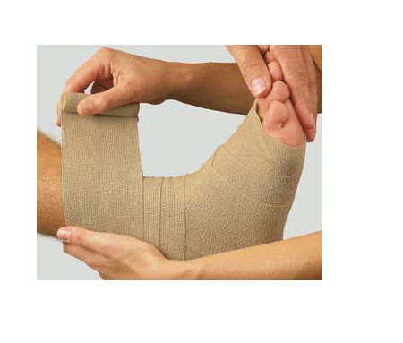 BENDA ELASTICA DAUERBINDE F ALTA ESTENSIBILITA' COMPRESSIONE LEGGERA 12X700CM CON GRAFFETTE