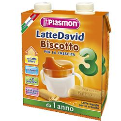 DAVID LATTE CON BISCOTTO 500 ML X 2 PEZZI