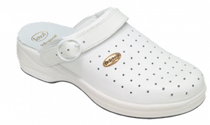 Dr. Scholl New Clog Bonus Fori Pelle Bianco n°45 offerta