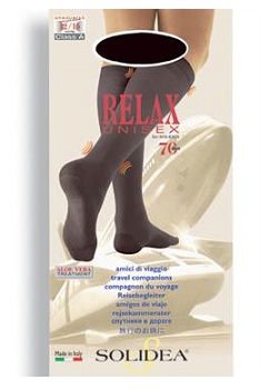 Solidea Relax Unisex 70 DEN Gambaletto Compressivo Colore Antracite Taglia 2 M offerta