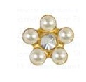 INVERNESS ORECCHINI FIORE PERLE/CRYSTAL PLACCATI ORO R931C