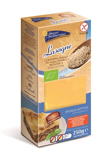 PIACERI MEDITERRANEI LASAGNE FARINA RISO 250 G