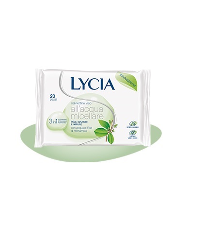 LYCIA ACQUA MICELLARE PELLE GRASSA 12 SALVIETTE