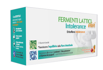 ERBOFLORA INTOLERANCE 12 FLACONCINI DA 10 ML SENZA LATTOSIO
