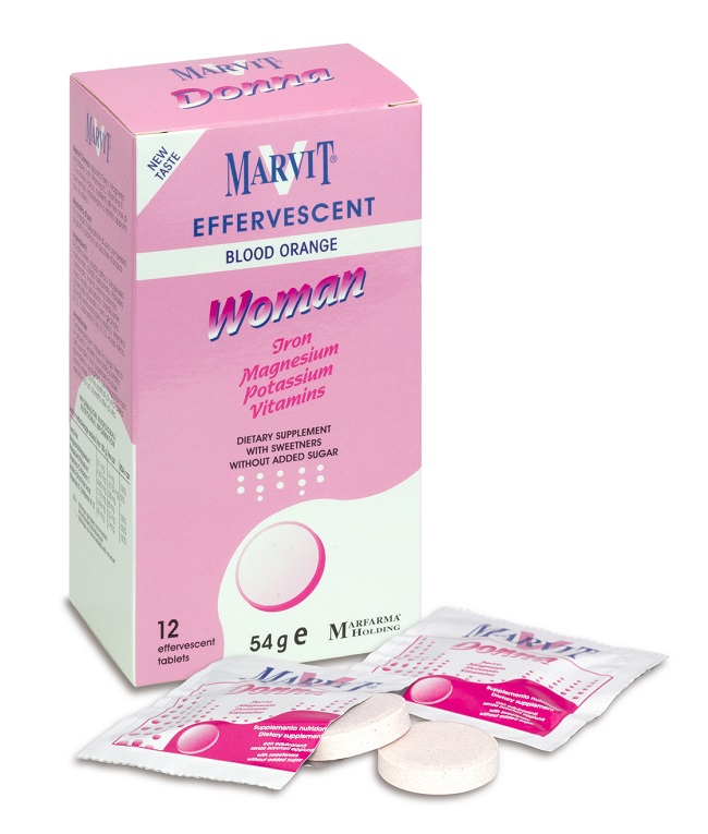 MARVIT DONNA EFFERVESCENTE 12 COMPRESSE