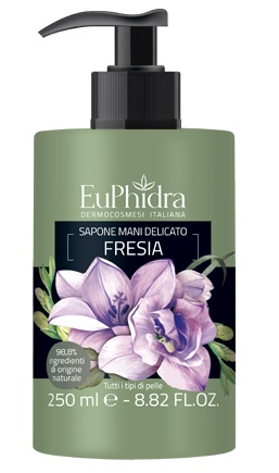 EUPHIDRA SAPONE LIQUIDO MANI FRESIA IN FLACONE CON ETICHETTA DISPENSER