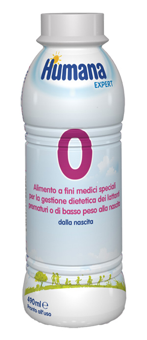HUMANA 0 EXPERT 490 ML BOTTIGLIA