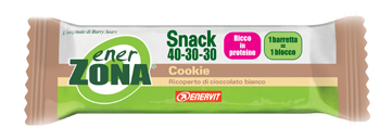 Enervit EnerZona Snack 40-30-30 Cookie Ricoperta Di Cioccolato Bianco Barretta 23g