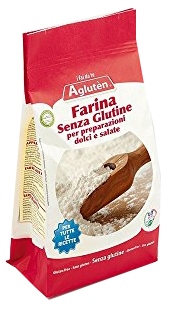 AGLUTEN FARINA SENZA GLUTINE PREPARAZIONE DOLCI E SALATO 1 KG