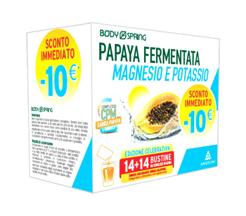 BODY SPRING BIPACK PAPAYA MAGNESIO POTASSIO 14 BUSTINE OROSOLUBILI