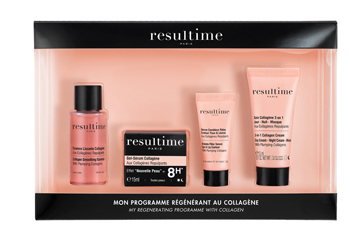 RESULTIME COLLAGENE KIT 2019 4 PEZZI CON ESSENCE LISSANTE COLLAGENE 20 ML + GEL-SERUM COLLAGENE 15 ML + SERUM-FILLER 3 ML + SOIN COLLAGENE 3 IN 1 15 ML